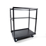 Feros Trolley für Stehtische - klein, Hammerite Silber, Bild 4