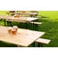 Feros Fiesta - klappbares Biergarnitur-Set mit Tisch 50 cm, Grün/Holz, Bild 5