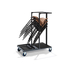 Feros Trolley Uni Stack - für alle stapelbaren Stühle und Barhocker, Hammerite Silber, Bild 2