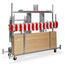 Feros Trolley für Marktstände - aus verzinktem Stahl - für 5 Stück, Hammerite, Bild 3