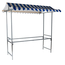Feros Maastricht - professioneller Marktstand 200x151x232 cm, Blau/Weiß, Bild 2