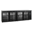 Tefcold Backbar-Kühlschrank CBC410G, Schwarz, EEK C