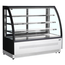 Tefcold Display-Backwarentheke LPD1500C/BLACK, Edelstahl / Glas, EEK D