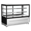 Tefcold Display-Backwarentheke LPD1500F/BLACK, Edelstahl / Glas, EEK D