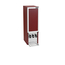 Tefcold Wein-Dispenser-Kühlschrank DKS95-3/10L, Rot RAL3005, EEK E