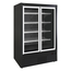 Tefcold Supermarkt-Multideck-Gefrierschrank EXTRA1250FD, Schwarz / Glas, EEK D