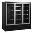 Tefcold Supermarkt-Multideck-Gefrierschrank EXTRA1875FD, Schwarz / Glas, EEK E