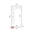 Tefcold Kühlzellen-Wandelemente 120 mm CR 150x300x220, Weiß