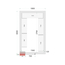 Tefcold Kühlzellen-Wandelemente 120 mm CR 180x300x220, Weiß