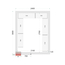 Tefcold Kühlzellen-Wandelemente 120 mm CR 240x300x220, Weiß