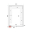 Tefcold Kühlzellen-Wandelemente 120 mm CR 210x300x220 WD, Weiß