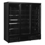 Tefcold Displaykühlschrank Atom Maxi C3DBB, Schwarz RAL9005, EEK B