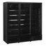 Tefcold Glastürgefrierschrank Atom Maxi F3DBB, Schwarz RAL9005, EEK D