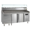 Tefcold Pizzatisch inkl. Kühlaufsatz PT1310 + GVC38-200, SS 201 / SS 304, EEK B