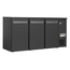 Serrco by Tefcold High-End-Backbar-Kühlschränke SCL-222MU+, Anthrazit RAL 7021, EEK C