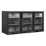Serrco by Tefcold High-End-Backbar-Kühlschränke SGD-360GE, Anthrazit RAL 7021, EEK E