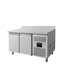 Vaiotec Gastro-Kühltisch, 2-türig inkl. Aufkantung – Monoblock, 1360 × 700 mm, Bild 2