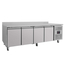 Vaiotec Gastro-Kühltisch, 4-türig inkl. Aufkantung – Monoblock, 2230 × 700 mm, Bild 2