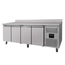 Vaiotec Gastro-Kühltisch, 4-türig inkl. Aufkantung – Monoblock, 2230 × 700 mm, Bild 3
