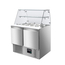 Vaiotec Gastro-Saladette, 2-fach mit eckigem Glasaufsatz, 900 × 700 mm, Bild 2