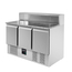 Vaiotec Gastro-Pizza-Saladette, 3-fach – mit 3 Türen, 1365 × 700 mm, Bild 2