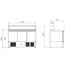 Vaiotec Gastro-Pizza-Saladette, 3-fach – mit 3 Türen, 1365 × 700 mm, Bild 9