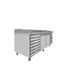 Vaiotec Gastro-Pizzakühltisch, 2-türig & 7 Schubladen grau, 2020 × 800 mm, Bild 3
