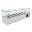 Vaiotec Gastro-Kühlaufsatz mit Glasabdeckung 6xGN1/4, 1400 × 335 mm, Bild 4