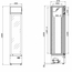 Vaiotec Topline Gastro-Getränkekühlschrank 1 Tür, 155 Liter mit Leuchtaufsatz schwarz, 390 × 480 mm, Bild 9
