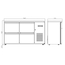 Vaiotec Gastro-Barkühltisch schwarz, 4 Schubladen – 280 l, 1465 × 520 mm, Bild 11