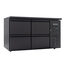 Vaiotec Gastro-Barkühltisch schwarz, 4 Schubladen – 280 l, 1465 × 520 mm, Bild 2