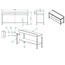 Vaiotec Gastro-Arbeitstisch, mit Grundboden & Aufkantung, 2000 × 600 mm, Bild 3