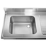 Vaiotec Gastro-Spültisch, 1 Becken links mit Abtropffläche, 1000 × 600 mm, Bild 2