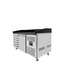 Vaiotec Gastro-Pizzakühltisch, 1-türig & 7 Schubladen schwarz, 1510 × 800 mm, Bild 3
