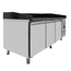 Vaiotec Gastro-Pizzakühltisch, 3-türig schwarz, 2020 × 800 mm, Bild 2