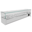 Vaiotec Gastro-Kühlaufsatz mit Glasabdeckung 9xGN1/4, 1800 × 335 mm, Bild 2