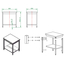 Vaiotec Gastro-Arbeitstisch, mit Grundboden, 800 × 600 mm, Bild 3