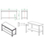 Vaiotec Gastro-Arbeitstisch, mit Grundboden, 1600 × 600 mm, Bild 3