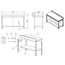 Vaiotec Gastro-Arbeitstisch, mit Grundboden & Aufkantung, 1500 × 600 mm, Bild 3