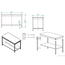 Vaiotec Gastro-Arbeitstisch, mit Grundboden, 1400 × 700 mm, Bild 3