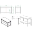 Vaiotec Gastro-Arbeitstisch, mit Grundboden, 1500 × 700 mm, Bild 3