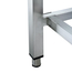 Vaiotec Gastro-Arbeitstisch, unterfahrbar mit Aufkantung, 600 × 600 mm, Bild 2