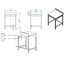 Vaiotec Gastro-Arbeitstisch, unterfahrbar mit Aufkantung, 700 × 600 mm, Bild 4