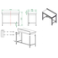 Vaiotec Gastro-Arbeitstisch, unterfahrbar mit Aufkantung, 1200 × 600 mm, Bild 4