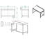 Vaiotec Gastro-Arbeitstisch, unterfahrbar mit Aufkantung, 1400 × 600 mm, Bild 4
