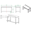Vaiotec Gastro-Arbeitstisch, unterfahrbar mit Aufkantung, 1600 × 600 mm, Bild 4