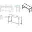 Vaiotec Gastro-Arbeitstisch, unterfahrbar mit Aufkantung, 1800 × 600 mm, Bild 4