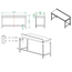 Vaiotec Gastro-Arbeitstisch, unterfahrbar mit Aufkantung, 2000 × 600 mm, Bild 4