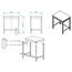 Vaiotec Gastro-Arbeitstisch, unterfahrbar, 800 × 600 mm, Bild 4