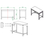 Vaiotec Gastro-Arbeitstisch, unterfahrbar, 1200 × 600 mm, Bild 4